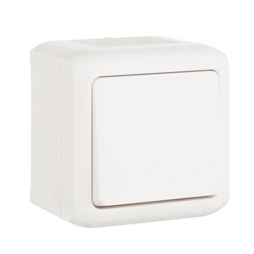 Переключатель 1кл на 2 направления 10А IP44 (белый) Quteo Legrand (782304)