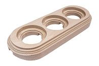 Рамка 3 поста дерево бук (натурэль) Лизетта BIRONI