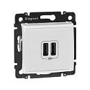 Зарядное устройство с 2-мя коннекторами USB 1500мА (белая) Valena Classic (770470) Зарядное устройство с 2-мя коннекторами USB 1500мА (белая) Valena Classic (770470)