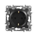 Розетка с заземлением немецкий стандарт винтовые зажимы (антрацит) Etika Legrand/Daccord/ИЭК (672621) Розетка с заземлением немецкий стандарт винтовые зажимы (антрацит) Etika Legrand/Daccord/ИЭК (672621)
