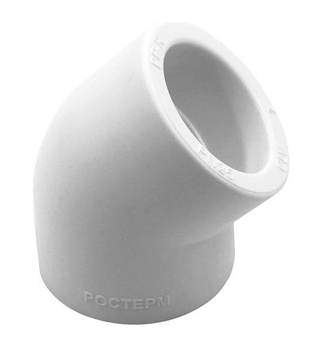 Уголок PP-R 45° РОСТерм профи 40 мм белый