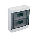 Бокс навесной 2 ряда 24 мод. 330х300х105мм с N/PE-12/12 прозрачная дверь IP40 (белый) Makel Бокс навесной 2 ряда 24 мод. 330х300х105мм с N/PE-12/12 прозрачная дверь IP40 (белый) Makel