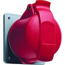 Розетка 316RU6 16A 3P+E IP44 6ч панельная с прямым унифицированным фланцем ABB