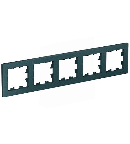 Рамка 5 постов универсальная (изумруд) ATLASDESIGN SE