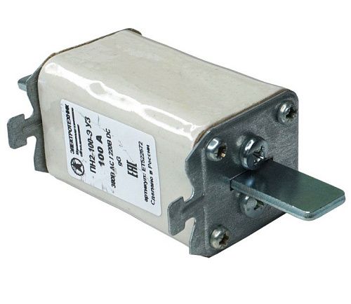 Плавкая вставка ПН2-100-Э У3 100А стальные ножи Электротехник (ET522572)