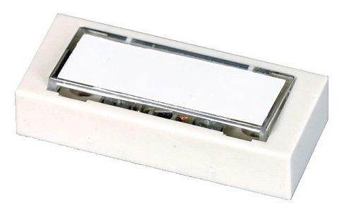 Кнопка звонка с табличкой для надписи IP20 (белый) Тритон