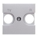 Накладка TV-R 2-модульная N2250.8 PL (серебристый) Zenit ABB Накладка TV-R 2-модульная N2250.8 PL (серебристый) Zenit ABB