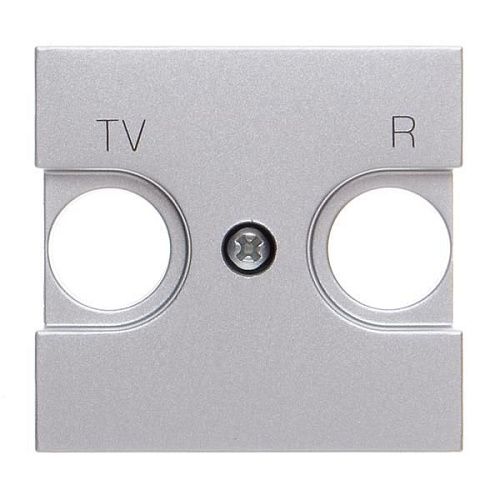 Накладка TV-R 2-модульная N2250.8 PL (серебристый) Zenit ABB