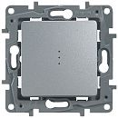 Переключатель 1кл с подсветкой (алюминий) Etika Legrand/Daccord/ИЭК (672415) Переключатель 1кл с подсветкой (алюминий) Etika Legrand/Daccord/ИЭК (672415)