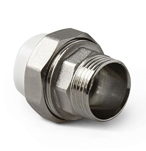 Муфта PP-R комбинированная разъемная (американка) НР 32-1" (белый) PROAQUA