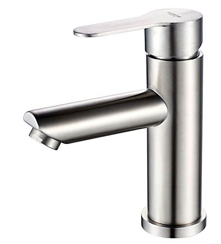 Смеситель для умывальника картридж 35мм с гайкой нержавеющая сталь LEDEME L71003 (Гарантия 5 лет)