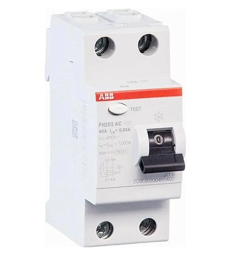 Устройство защитного отключения 2п 40А 30мА тип AC FH202 AC-40/0.03 ABB ФЛ