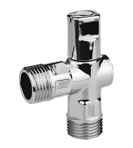 Кран угловой 1/2х1/2 для сантехнических приборов (универсальный) ХРОМ-POLISH.латунь ГОСТ  MPF