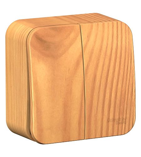 Выключатель ОУ 2кл с изолирующей пластиной (ясень) BLANCA SE