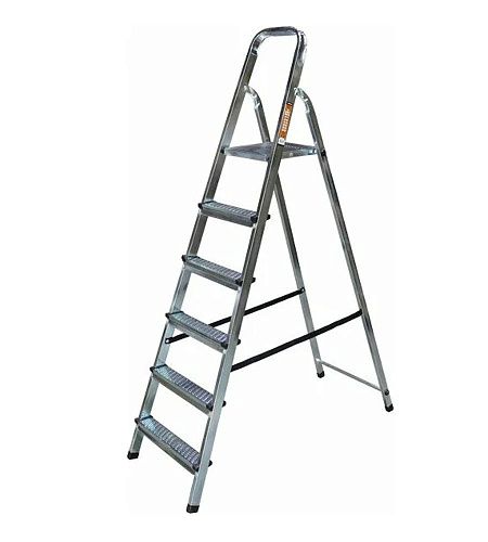 Стремянка 6 ступеней 124см (7.7 кг) металл (73/5/1/10) ВИХРЬ