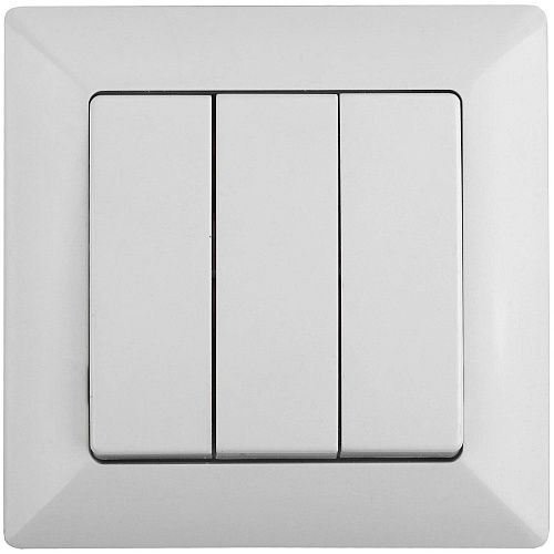 Выключатель 3кл 10А (белый) Intro Solo ЭРА (4-106-01)