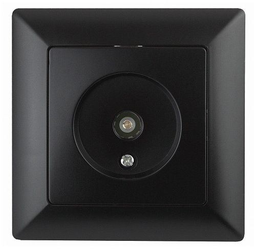 Розетка TV одиночная (антрацит) Intro Solo ЭРА (4-301-05)