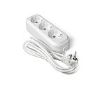 Удлинитель 3 гнезда с з/к 10.0м (белый) Премиум UNIVersal