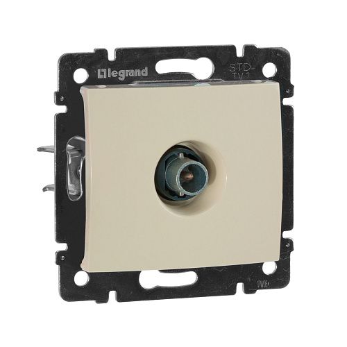 Розетка TV-1 звезда 1.5дБ 2400МГц (слоновая кость) Valena Classic Legrand/Daccord (774329)