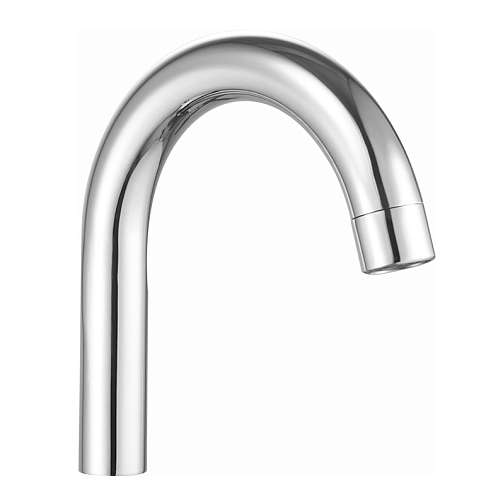 Излив для кухонного смесителя R-образный Люкс с аэратором 16см MELODIA MKP30000P