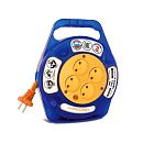 Удлинитель на катушке У 6-015 термо 4 гнезда 10м ПВС 2х0.75 б/з 1300Вт 6А закрытый корпус компакт UNIVersal