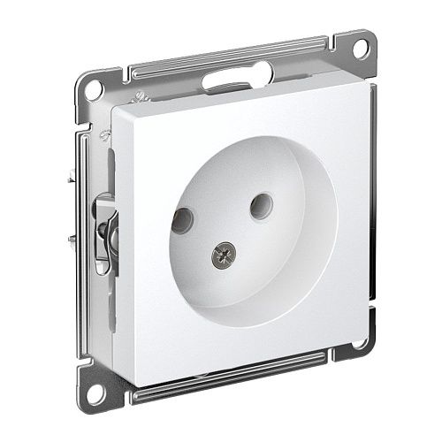 Розетка без заземления 16А (белый) ATLASDESIGN SE