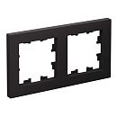 Рамка 2 поста универсальная (карбон) ATLASDESIGN SE