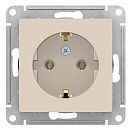 Розетка с заземлением 16А (бежевый) ATLASDESIGN SE Розетка с заземлением 16А (бежевый) ATLASDESIGN SE