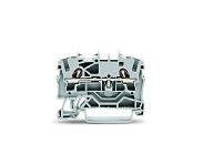 Клемма 2-проводная проходная пружинная 2.5мм2 (серый) WAGO (2002-1201)