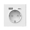 Розетка 16А c 2 USB A+C 5В/2.4А/3.0А 2х5В/1.5А (белый) ARTGALLERY SE