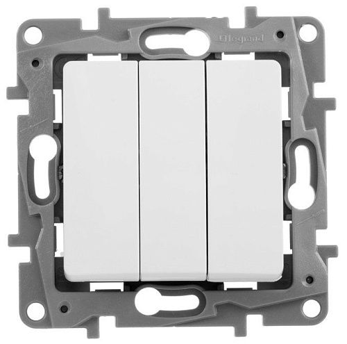 Выключатель 3кл с винтовыми зажимами (белый) Etika Legrand (672213)