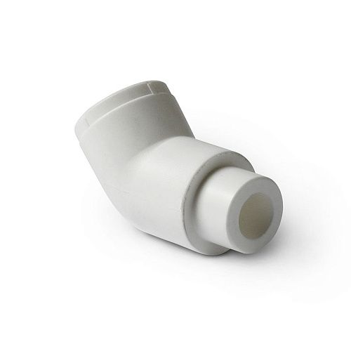 Угольник PP-R 45˚ 20 Н-В (белый) PROAQUA