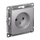 Розетка без заземления 16А (алюминий) ATLASDESIGN SE