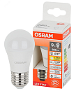 Лампа светодиодная шар LS CLP 75 9W/827 170-250V FR  E27 806lm d45x79 40000h матовый OSRAM Лампа светодиодная шар LS CLP 75 9W/827 170-250V FR  E27 806lm d45x79 40000h матовый OSRAM