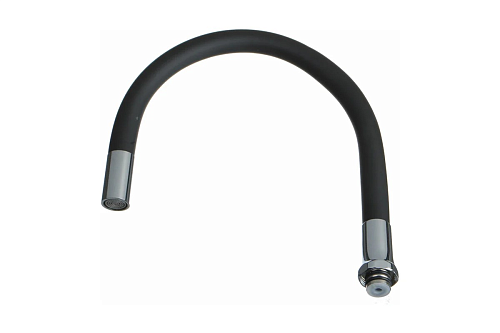 Излив гибкий черный 49см MELODIA MKP20648P