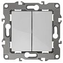 Выключатель 2-кл 10АХ (белый) Эра12 ЭРА (12-1104-01) Выключатель 2-кл 10АХ (белый) Эра12 ЭРА (12-1104-01)