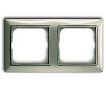 Рамка 2 поста 2512-93 (шампань) Basic 55 ABB Рамка 2 поста 2512-93 (шампань) Basic 55 ABB