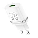 Зарядное устройство сетевое (адаптер) USB 1 порт 5В 3A C12Q QC 3.0 (быстрый заряд) QUICK CHARGER Hoco