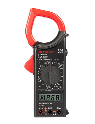 Клещи токоизмерительные цифровые KT 266F серия PROLINE (КВТ)