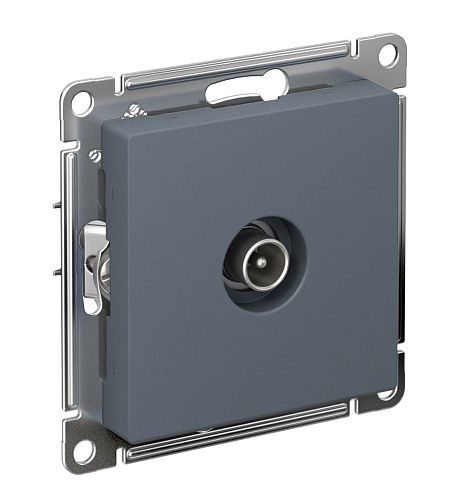 Розетка 1-я антенная ТВ коннектор (грифель) ATLASDESIGN SE