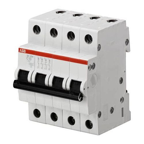 Автоматический выключатель 4п С63 6.0кА SH204 АВВ (2CDS214001R0634)