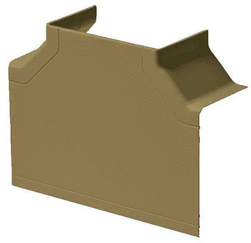 Тройник накладной 90° для кабель-канала 100х60мм (коричневый) Ruvinil