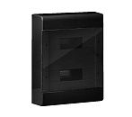 Бокс навесной 2ряда 24 мод. 302х370х95мм с N/PE-12/12 прозрач. дверь IP40 (черный) ТУСО Ruvinil Бокс навесной 2ряда 24 мод. 302х370х95мм с N/PE-12/12 прозрач. дверь IP40 (черный) ТУСО Ruvinil