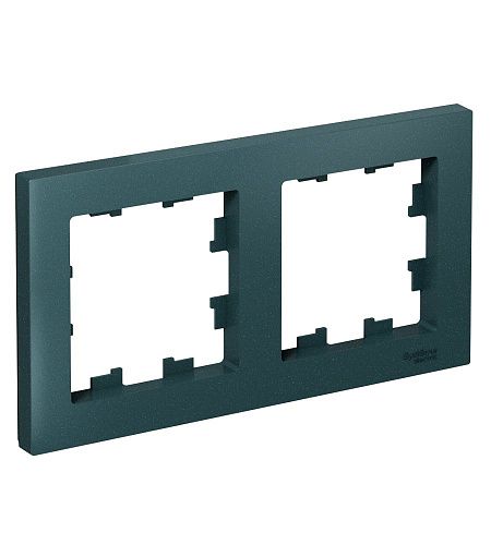Рамка 2 поста универсальная (изумруд) ATLASDESIGN SE