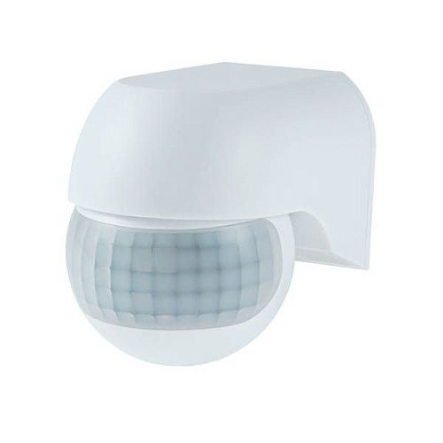 Датчик движения настенный ДД 015 800Вт 180° 12м IP44 белый Duwi