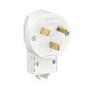 Вилка силовая 2Р+N 32А 250В (белый) BLANCA SE