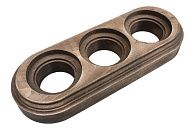 Рамка 3 поста дерево бук (старое дерево) Лизетта BIRONI