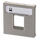 Накладка для 1 разъёма 2-модульная 2017/2018.  N2218.1 CV (шампань) Zenit ABB