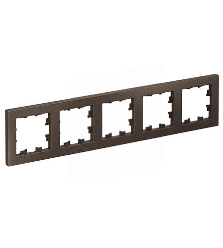 Рамка 5 постов (мокко) ATLASDESIGN SE