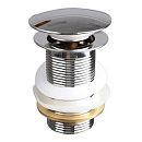 Выпуск 1 1/4" для умывальника без перелива Click-Clack c большой кнопкой chrome TeRma 10112